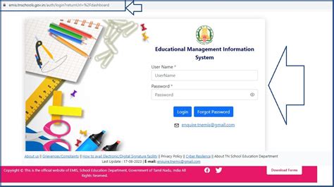 enips login|emis database.